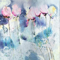 Grace and Beauty II by Emilija Pasagic - Embellished Box Canvas sized 18x18 inches. Available from Whitewall Galleries